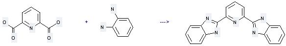 1H-Benzimidazole,2,2'-(2,6-pyridinediyl)bis- can be prepared by pyridine-2,6-dicarboxylic acid and benzene-1,2-diamine at the ambient temperature